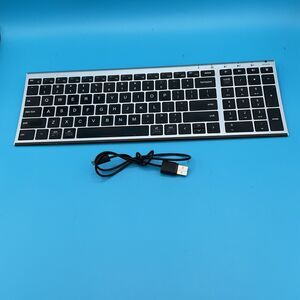 iClever IC-BK10 Ultra Slim Rechargeable Wireless Keyboard.black
